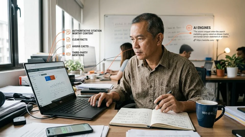 Authoritative, citation-worthy content and third-party mentions