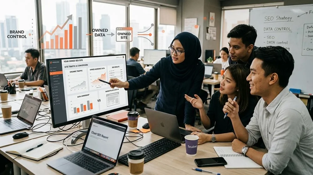 Brand ownership and customer-data control versus marketplace lock-in