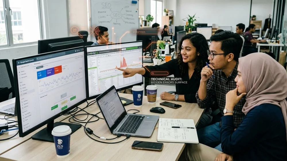 Diagnosing technical SEO problems with a crawl audit and Search Console