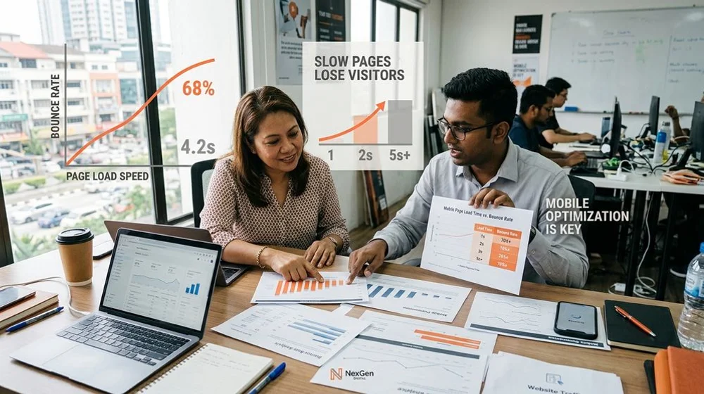 Website speed's effect on bounce rate